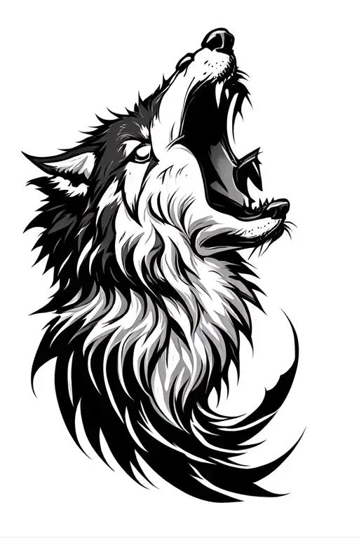 Spartan And Wolf Howling Wolf