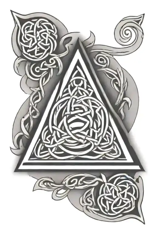 Celtic Knot Inside Triange