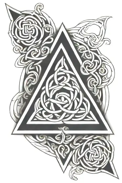 Celtic Knot Inside Triange