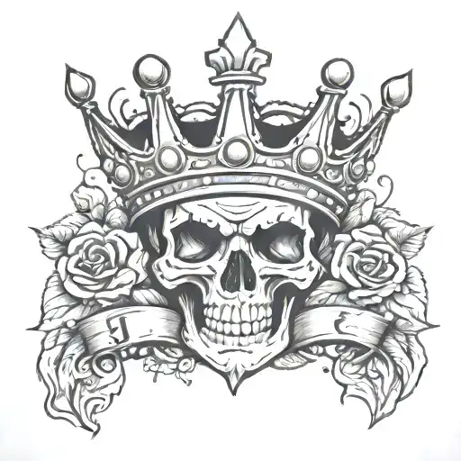 Rip Jkush With A Crown Hanging