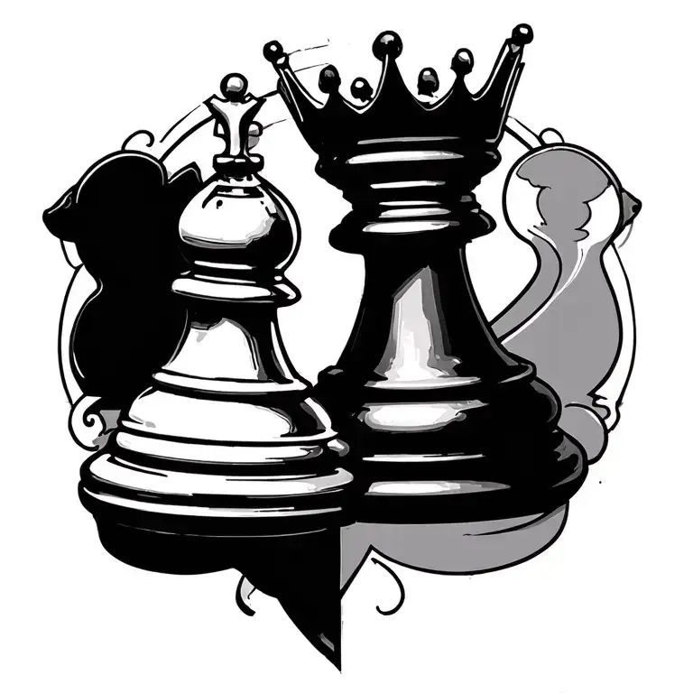 Queen's Pawn With A King's Pawn In Shade