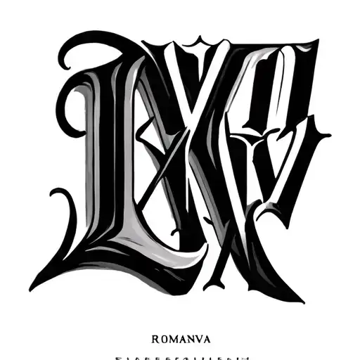 Roman Numbers Iii Xv Lviii And Name Running In Bold