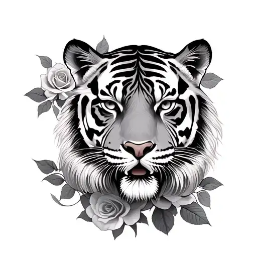 Roses And Tiger Fullsleve