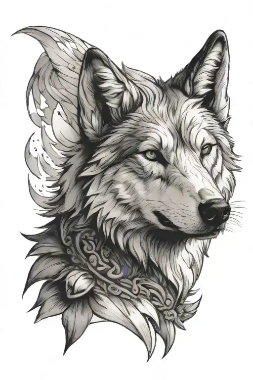 Furry White Wolf