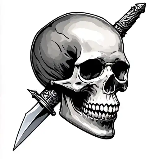 Dagger Through Skull