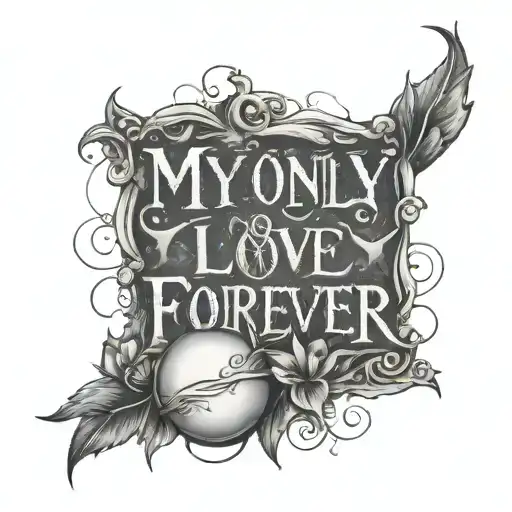 My Only Love Forever Phrase