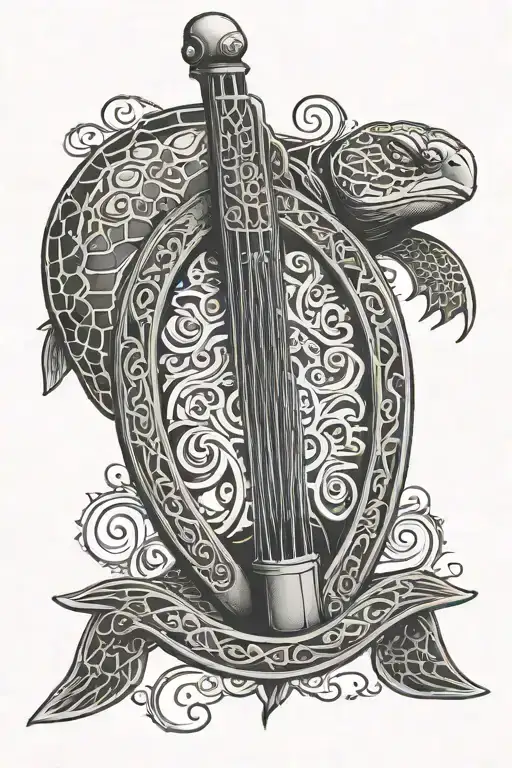Irish Harp Gbs Turtle Surrounded