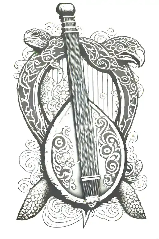 Irish Harp Gbs Turtle Surrounded