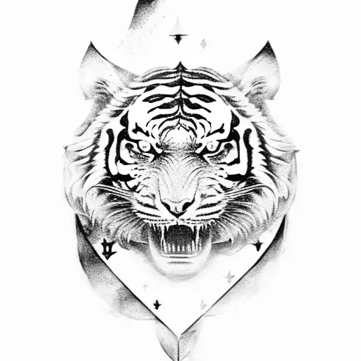 A Medieval Knight Riding A Tiger