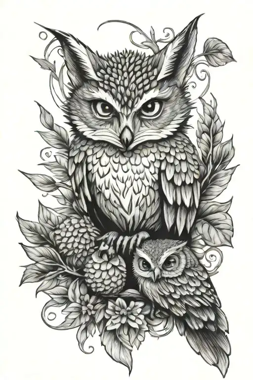 Fox Owl Hedgehog Playing