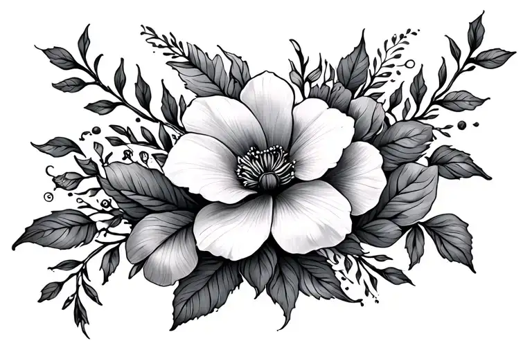 Floral And Vines Wrapped Together