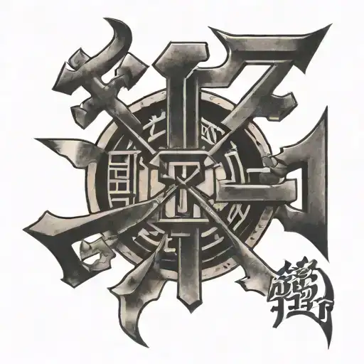 Bushido And Seven Codes Circling The Word Bushido Code