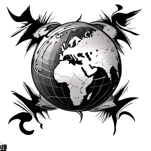 The World Is Yours Globe With Shading