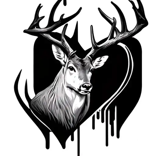 Deer Antlers Shaped Like Aheart