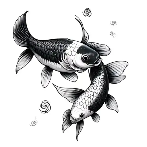 3 Koi Fish Representing 2 Girls And 1 Boy