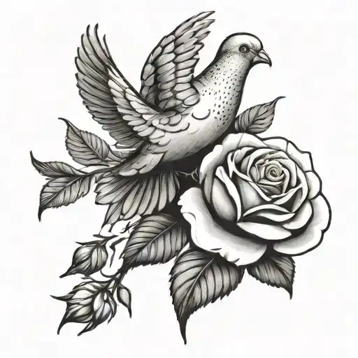 Rose And Dove