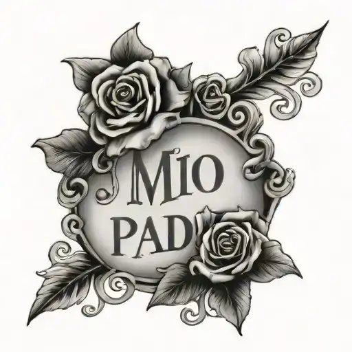 Writing Il Mio Padre In Italian On The Chest