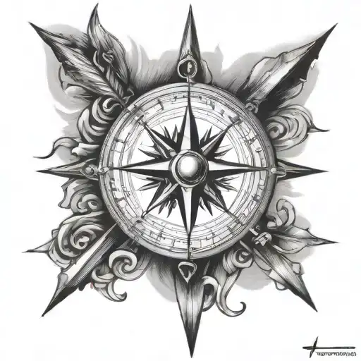Compass On Forearm