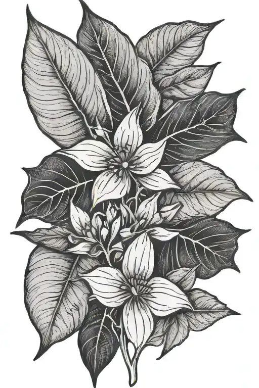 Flowes Stem Atomic Science Leaf