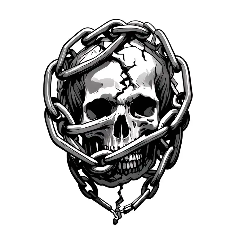 Broken Chains Symbolizing