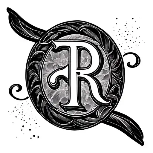 Infinite Symbol With 2 Letters F And R