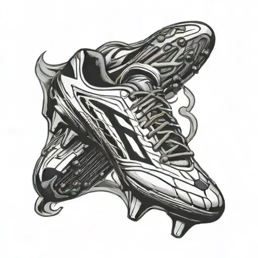 Soccer Cleat Kicking A Soccer Ball