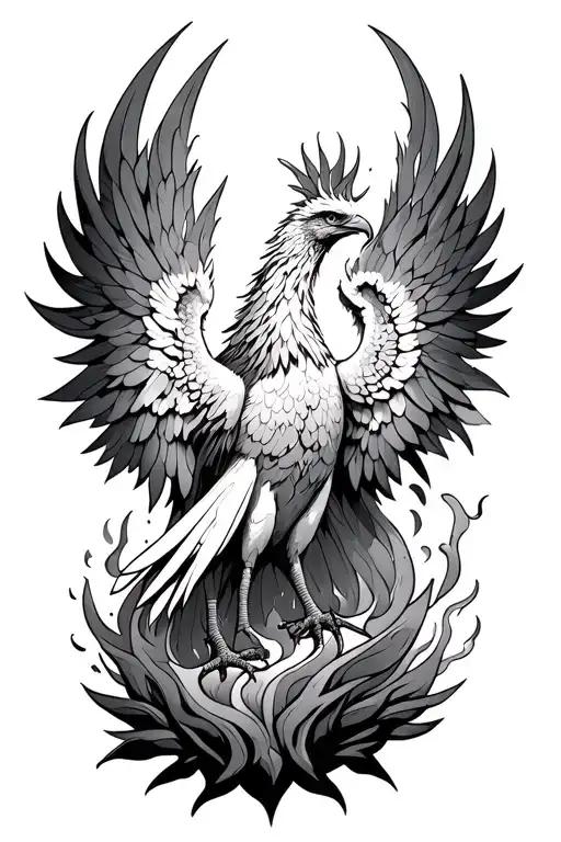 Phoenix Rising From The Ashes