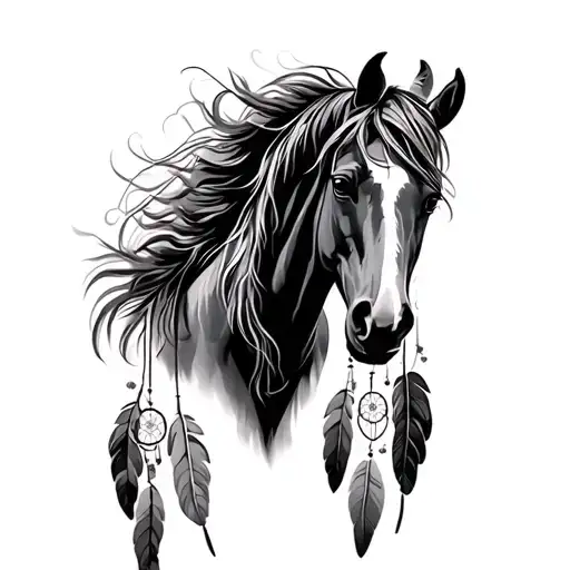 Horse And Dreamcatcher