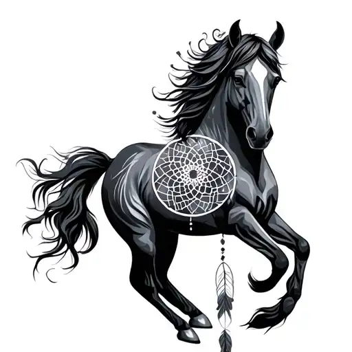 Horse And Dreamcatcher
