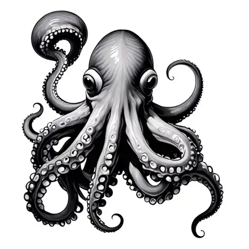 Octopus Tentacles Wrapping Its Tentacles