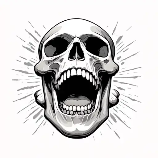 Skull Open Mouth