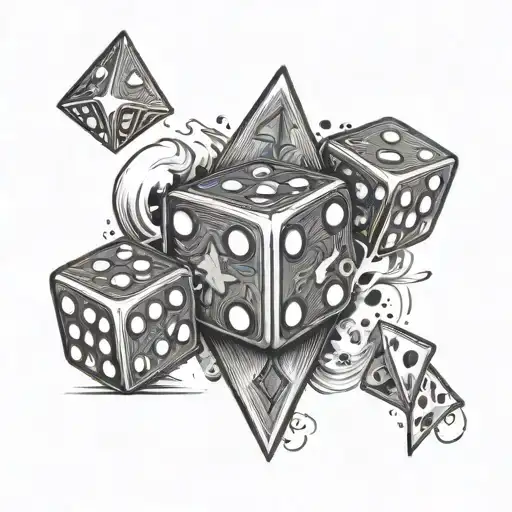 Roll The Dice Casino Tattoo Design