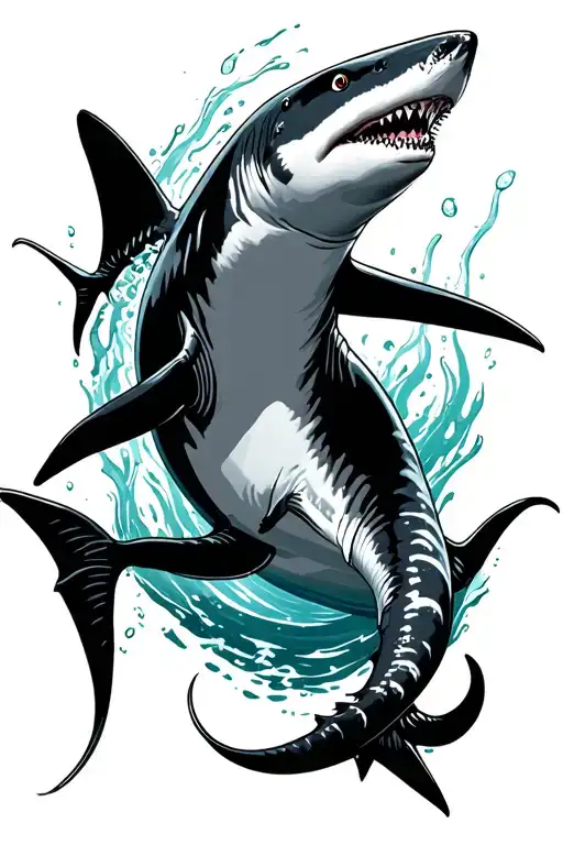 Hammerhead Shark Swimming