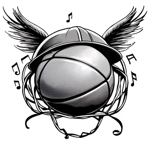 Basket Ball Music Casquette
