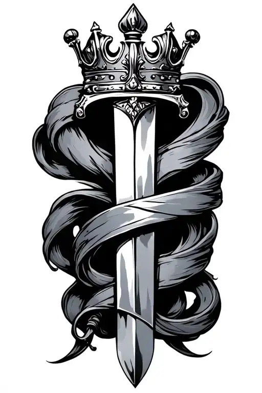 French King's Sword Wrapped