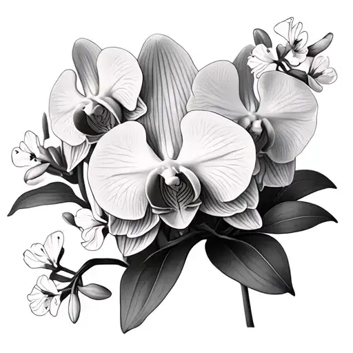 Orchids With Little Flowers Coming