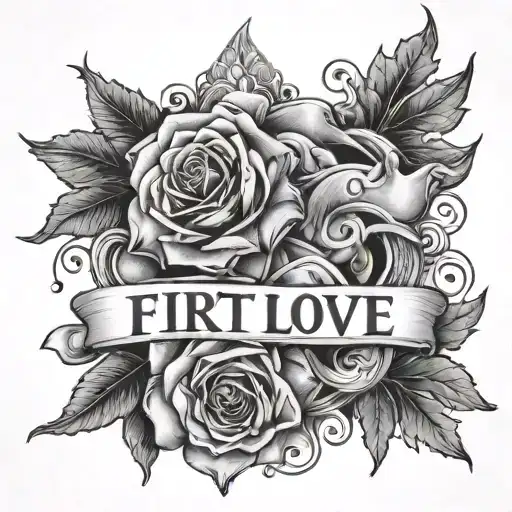 The Word First Love With A Lighter