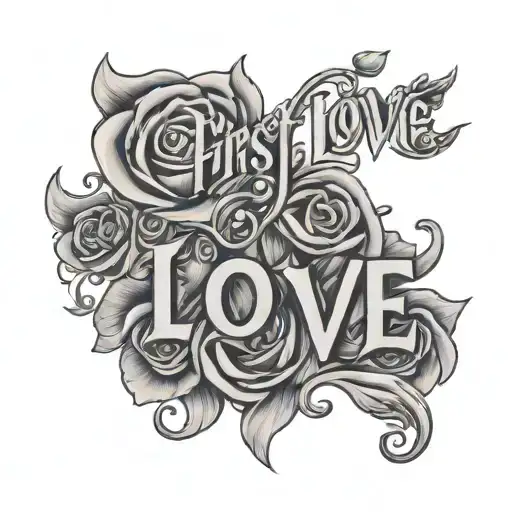 The Word First Love With A Lighter