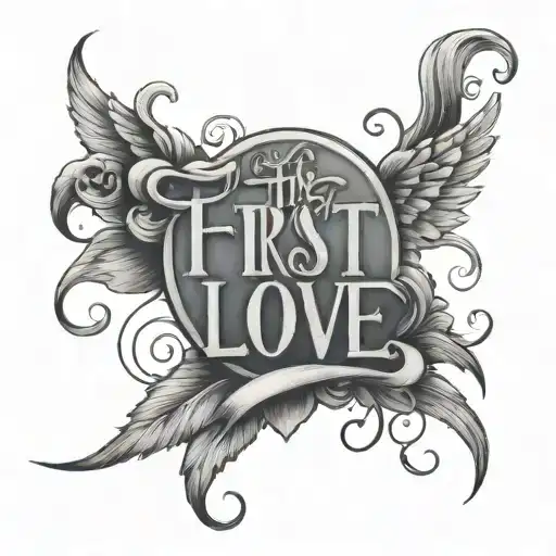 The Word First Love With A Lighter