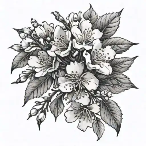 Apple Tree Blossom Branch