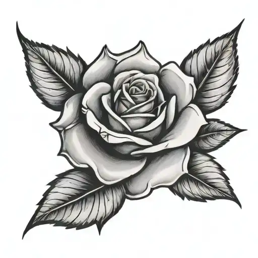 American Traditional Rose And Ruby Stone Juliette