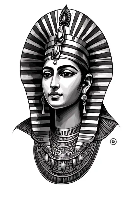 Queen Nefertiti And Aquarius Water Bearer Symbol Of Aquarius