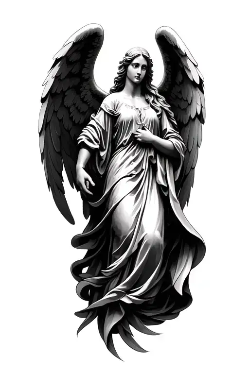Guardian Angel Half Sleeve