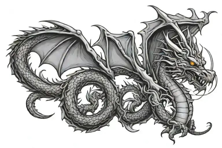 Dragon In The Shape Of Coat Hanger