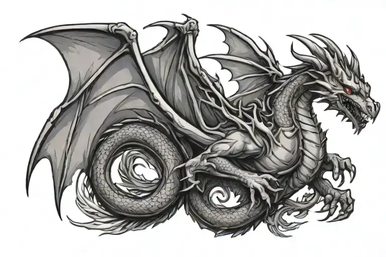 Small Dragon In The Shape Of Coat Hanger