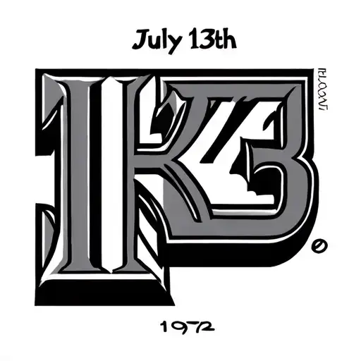 Roman Numerals Of July 13Th 1972