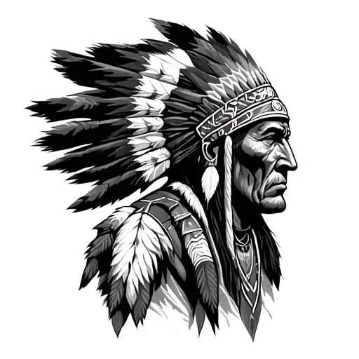 Old Native American Warrior