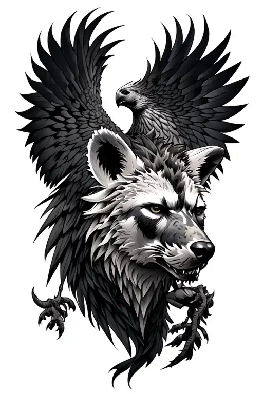 Phoenix And Hyena Predator Hybrid