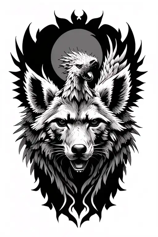 Phoenix And Hyena Predator Prey Relationships Inspired