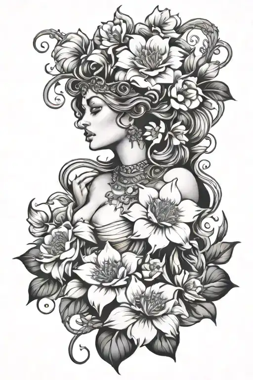 Female Goddess Flowers